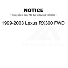 Load image into Gallery viewer, Front Rear Disc Brake Rotors Kit For 1999-2003 Lexus RX300 FWD