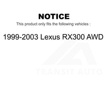 Load image into Gallery viewer, Front Rear Disc Brake Rotors Kit For 1999-2003 Lexus RX300 AWD