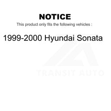 Charger l&#39;image dans la galerie, Front Rear Disc Brake Rotors Kit For 1999-2000 Hyundai Sonata