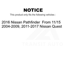 Load image into Gallery viewer, Front Rear Disc Brake Rotors Kit For Nissan Quest Pathfinder