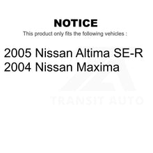 Load image into Gallery viewer, Front Rear Disc Brake Rotors Kit For Nissan Altima Maxima