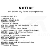 Load image into Gallery viewer, Front Rear Brake Rotor Kit For Nissan INFINITI Maxima G37 G35 M35 350Z EX35 370Z