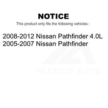 Load image into Gallery viewer, Front Rear Disc Brake Rotors Kit For Nissan Pathfinder