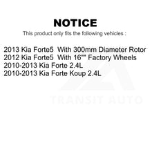 Load image into Gallery viewer, Front Rear Disc Brake Rotors Kit For Kia Forte Koup Forte5