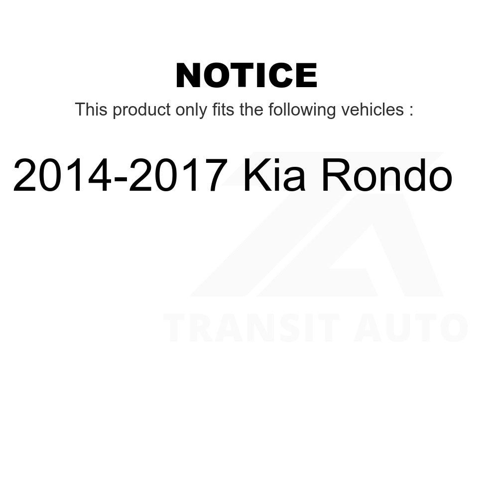 Front Rear Disc Brake Rotors Kit For 2014-2017 Kia Rondo