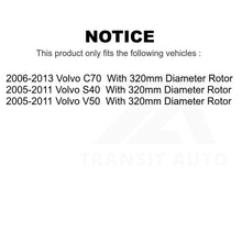 Load image into Gallery viewer, Front Rear Disc Brake Rotors Kit For Volvo S40 C70 V50 With 320mm Diameter Rotor