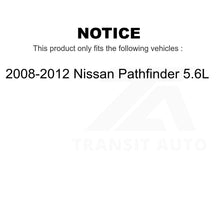 Charger l&#39;image dans la galerie, Front Rear Disc Brake Rotors Kit For 2008-2012 Nissan Pathfinder 5.6L