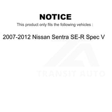 Load image into Gallery viewer, Front Rear Disc Brake Rotors Kit For 2007-2012 Nissan Sentra SE-R Spec V