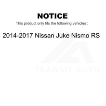 Charger l&#39;image dans la galerie, Front Rear Disc Brake Rotors Kit For 2014-2017 Nissan Juke Nismo RS