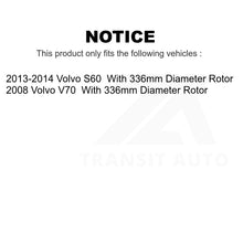 Charger l&#39;image dans la galerie, Front Rear Disc Brake Rotors Kit For Volvo S60 V70 With 336mm Diameter Rotor