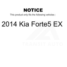 Load image into Gallery viewer, Front Rear Disc Brake Rotors Kit For 2014 Kia Forte5 EX