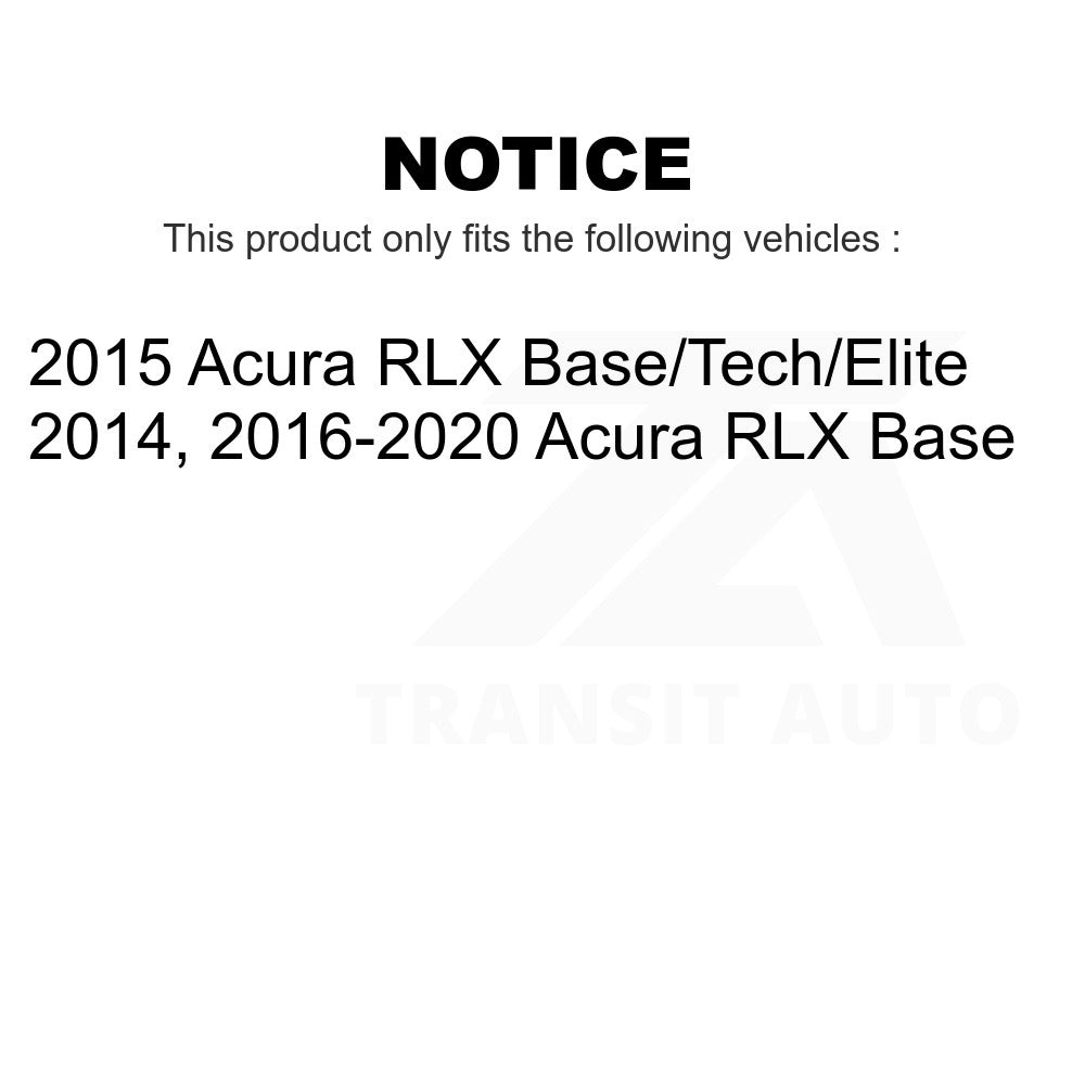 Front Disc Brake Rotors Pair For Acura RLX