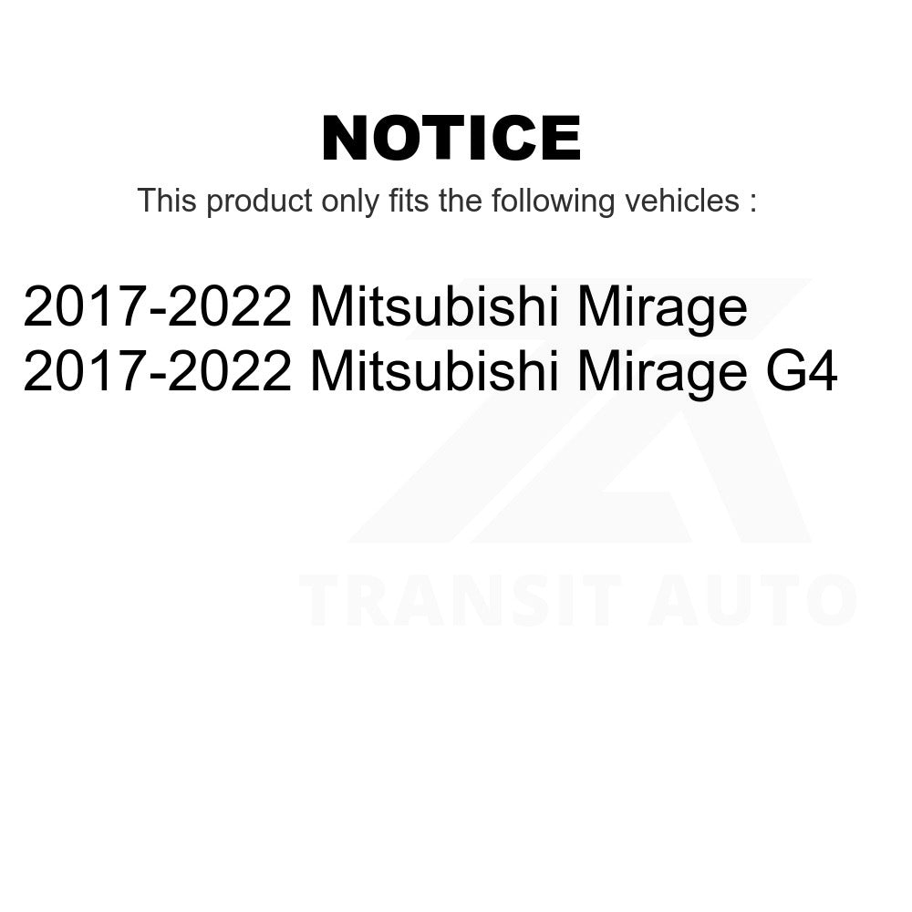 [Front] 2017-2022 Mitsubishi Mirage G4 Premium OE Brake Rotor Kits For Max Braking