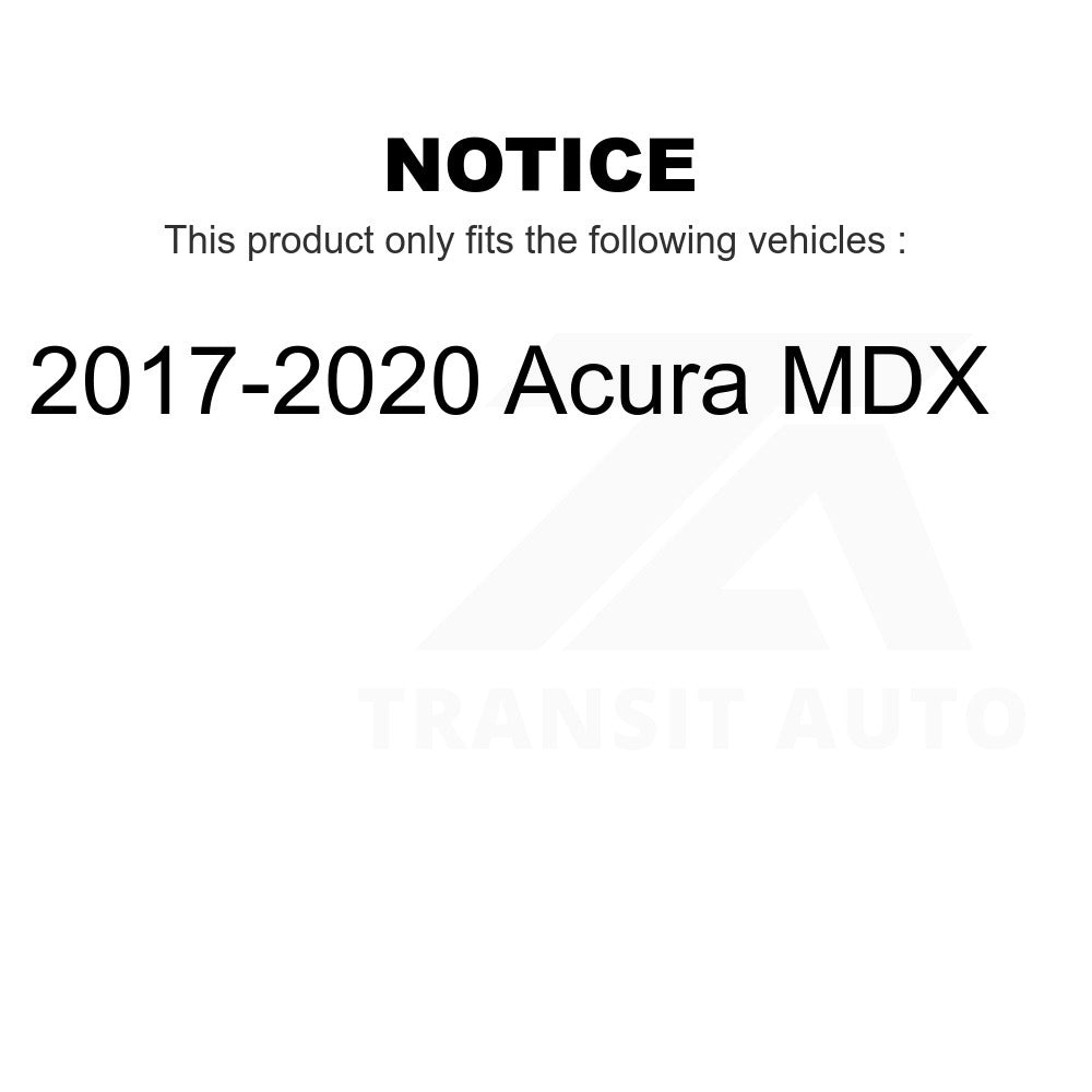 Rear Disc Brake Rotors Pair For 2017-2020 Acura MDX