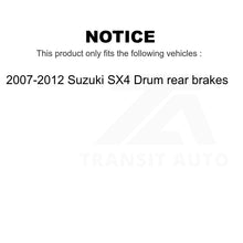 Charger l&#39;image dans la galerie, Rear Brake Drums Pair For 2007-2012 Suzuki SX4 Drum rear brakes