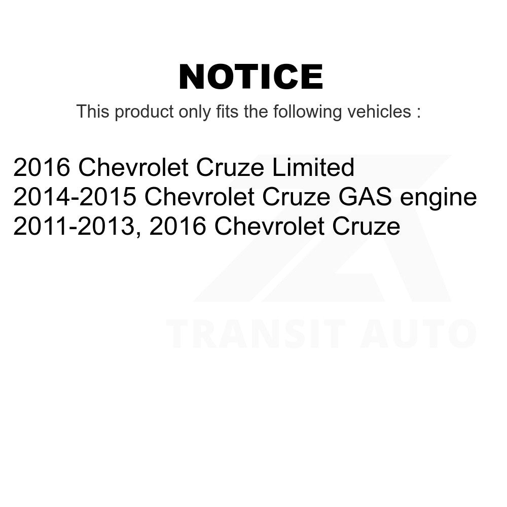 Rear Brake Drums Pair For Chevrolet Cruze Limited