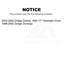 Charger l&#39;image dans la galerie, Rear Brake Drums Pair For Dodge Dakota Durango