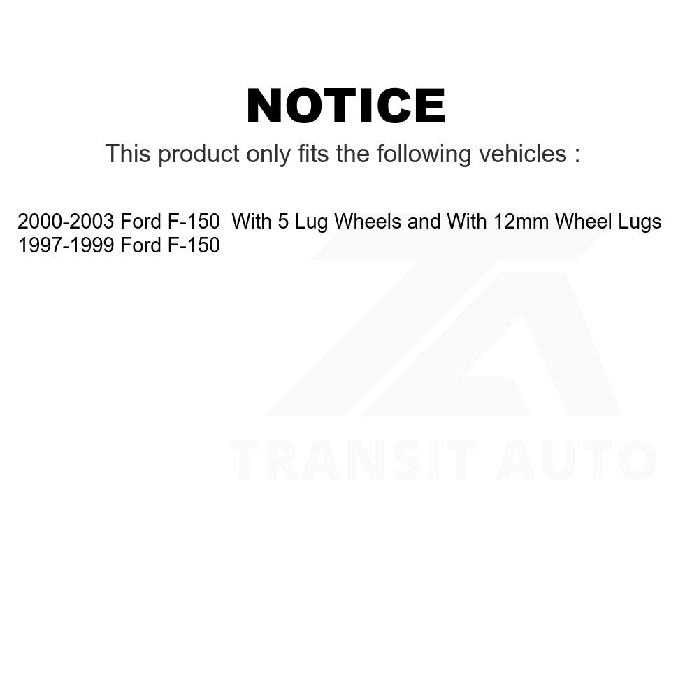 Rear Brake Drums Pair For Ford F-150