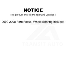 Load image into Gallery viewer, Rear Brake Drums Pair For 2000-2008 Ford Focus Wheel Bearing Includes