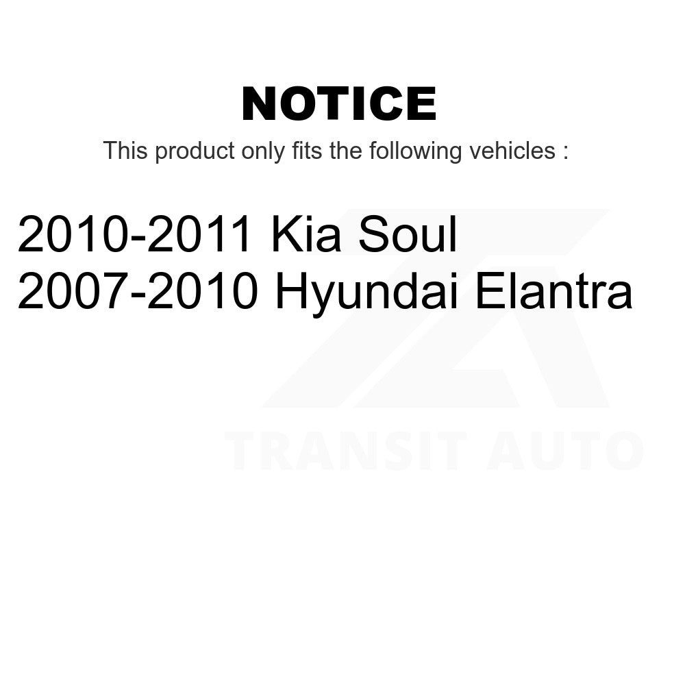 Rear Brake Drums Pair For Hyundai Elantra Kia Soul