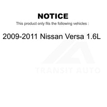 Charger l&#39;image dans la galerie, Rear Brake Drums Pair For 2009-2011 Nissan Versa 1.6L