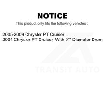 Charger l&#39;image dans la galerie, Rear Brake Drums Pair For Chrysler PT Cruiser