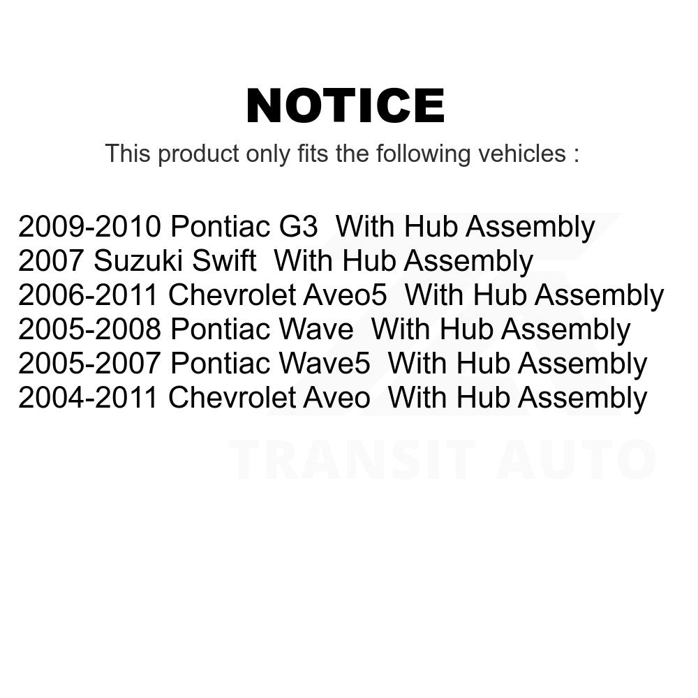 Rear Brake Drum Pair For Chevrolet Aveo Aveo5 Pontiac G3 Suzuki Wave Swift Wave5