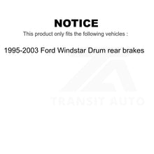 Charger l&#39;image dans la galerie, Rear Brake Drums Pair For 1995-2003 Ford Windstar Drum rear brakes