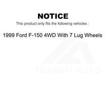 Load image into Gallery viewer, Front Rear Disc Brake Rotors Drums Kit For 1999 Ford F-150 4WD With 7 Lug Wheels