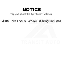 Load image into Gallery viewer, Front Rear Disc Brake Rotors Drum Kit For 2008 Ford Focus Wheel Bearing Includes