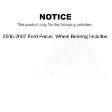 Load image into Gallery viewer, Front Rear Brake Rotors Drum Kit For 2005-2007 Ford Focus Wheel Bearing Includes