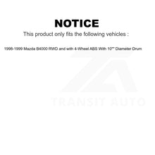 Load image into Gallery viewer, Front Rear Brake Rotor Drum Kit For 1998-1999 Mazda B4000 With 10&quot; Diameter