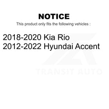 Charger l&#39;image dans la galerie, Rear Brake Drums Pair For Hyundai Accent Kia Rio