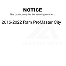 Load image into Gallery viewer, Front Rear Disc Brake Rotors Drums Kit For 2015-2022 Ram ProMaster City