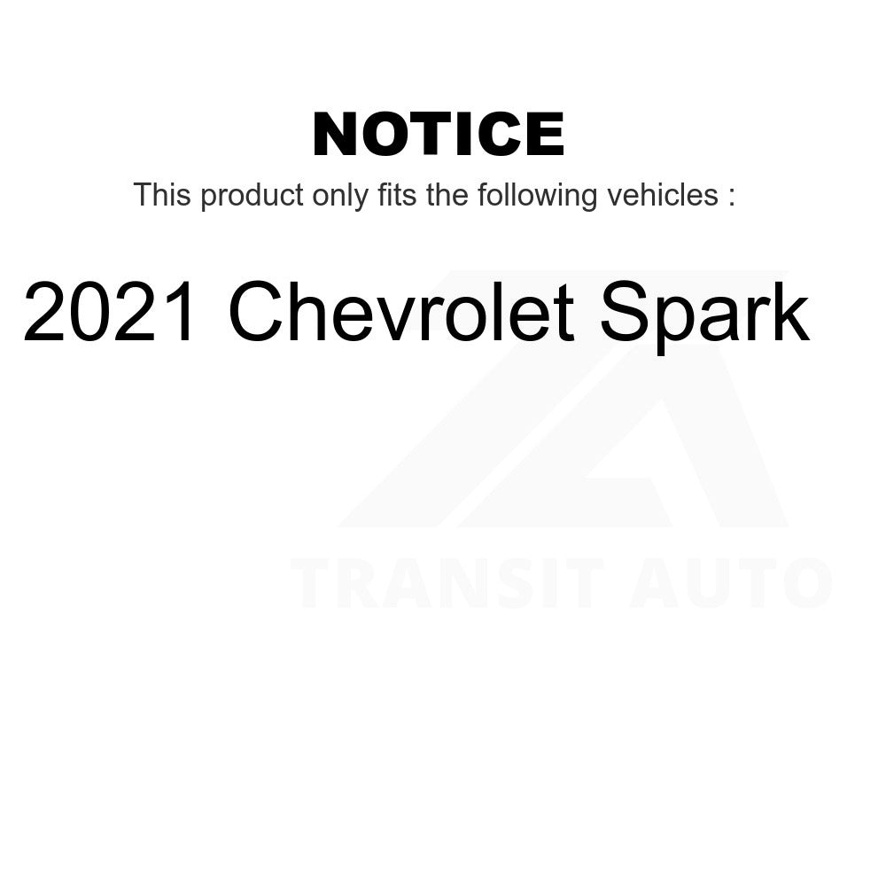 Front Rear Disc Brake Rotors Kit For 2021 Chevrolet Spark