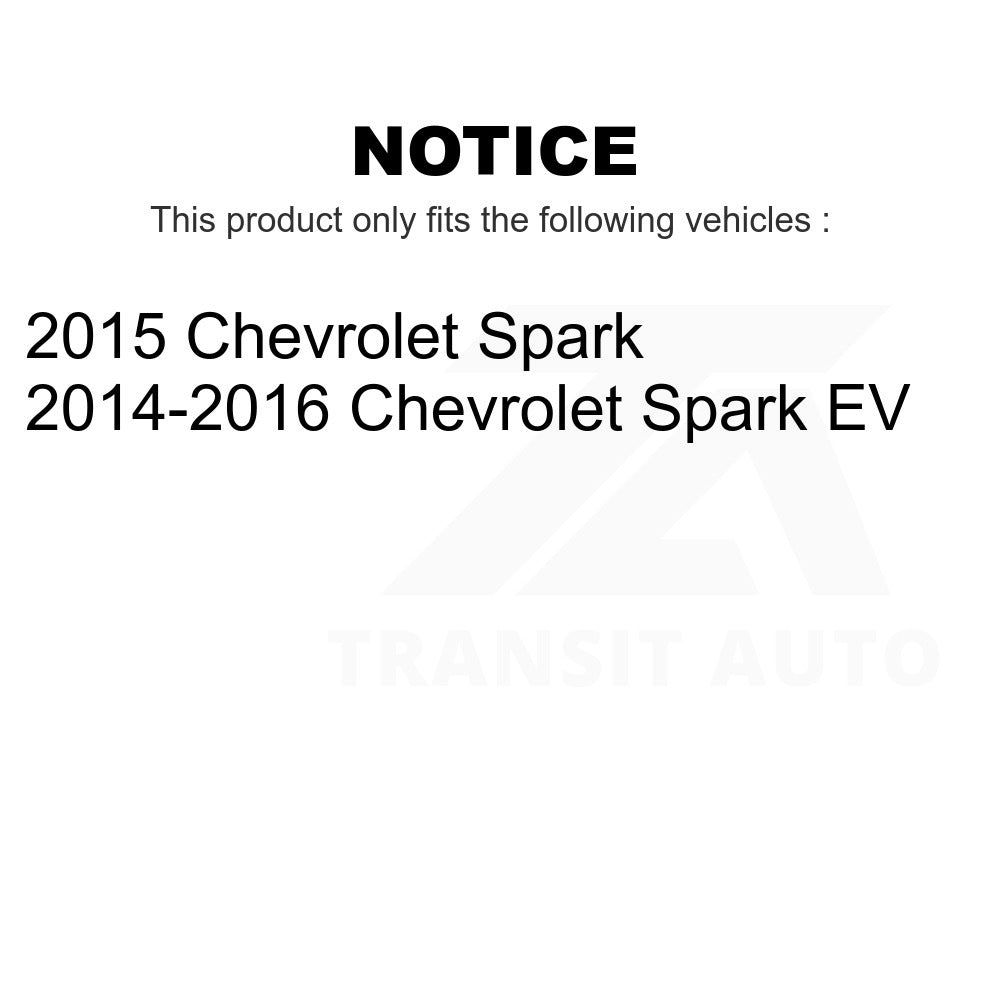 Front Rear Disc Brake Rotors Kit For Chevrolet Spark EV