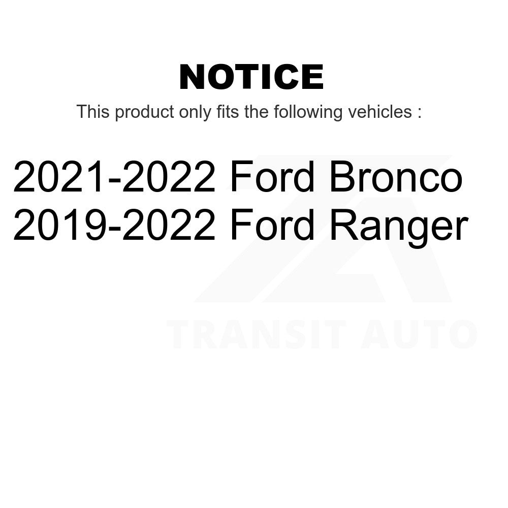 Paire de rotors de frein à disque avant pour Ford Ranger Bronco 