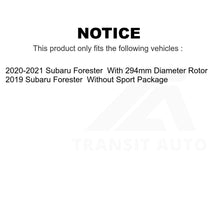 Load image into Gallery viewer, Front Rear Disc Brake Rotors Kit For Subaru Forester