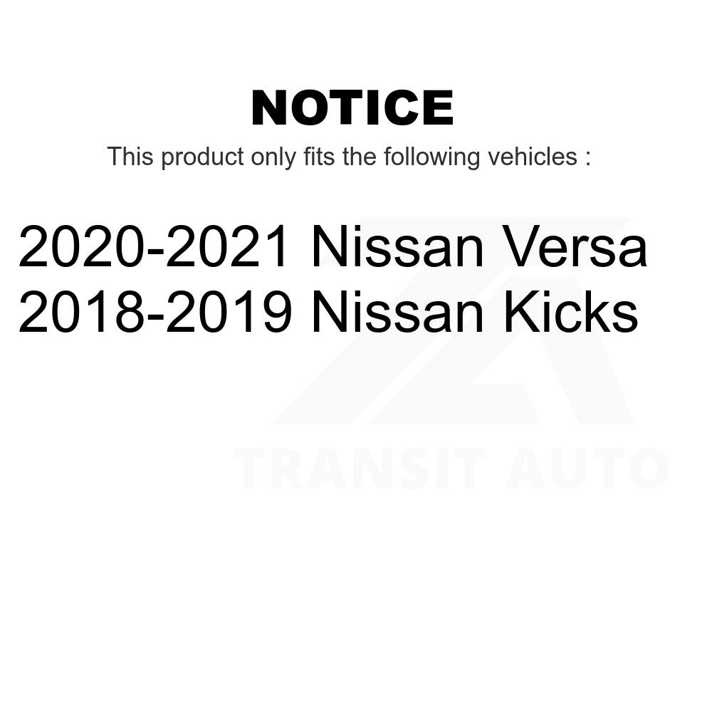 Rear Brake Drums Pair For Nissan Kicks Versa