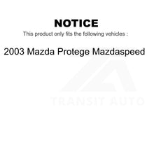 Load image into Gallery viewer, Front Rear Disc Brake Rotors Drums Kit For 2003 Mazda Protege Mazdaspeed