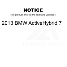 Load image into Gallery viewer, Front Rear Disc Brake Rotors Kit For 2013 BMW ActiveHybrid 7