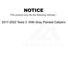 Load image into Gallery viewer, Front Rear Disc Brake Rotor Kit For 2017-2022 Tesla 3 With Gray Painted Calipers