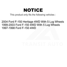 Load image into Gallery viewer, Front Disc Brake Rotors And Ceramic Pads Kit For Ford F-150 Heritage 4WD