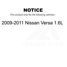 Charger l&#39;image dans la galerie, Front Disc Brake Rotors And Ceramic Pads Kit For 2009-2011 Nissan Versa 1.6L
