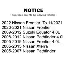 Charger l&#39;image dans la galerie, Front Brake Rotor &amp; Ceramic Pad Kit For Nissan Frontier Pathfinder Xterra Suzuki
