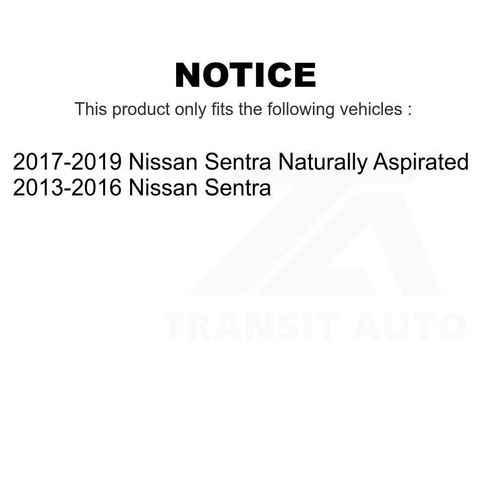 Front Disc Brake Rotors And Ceramic Pads Kit For Nissan Sentra