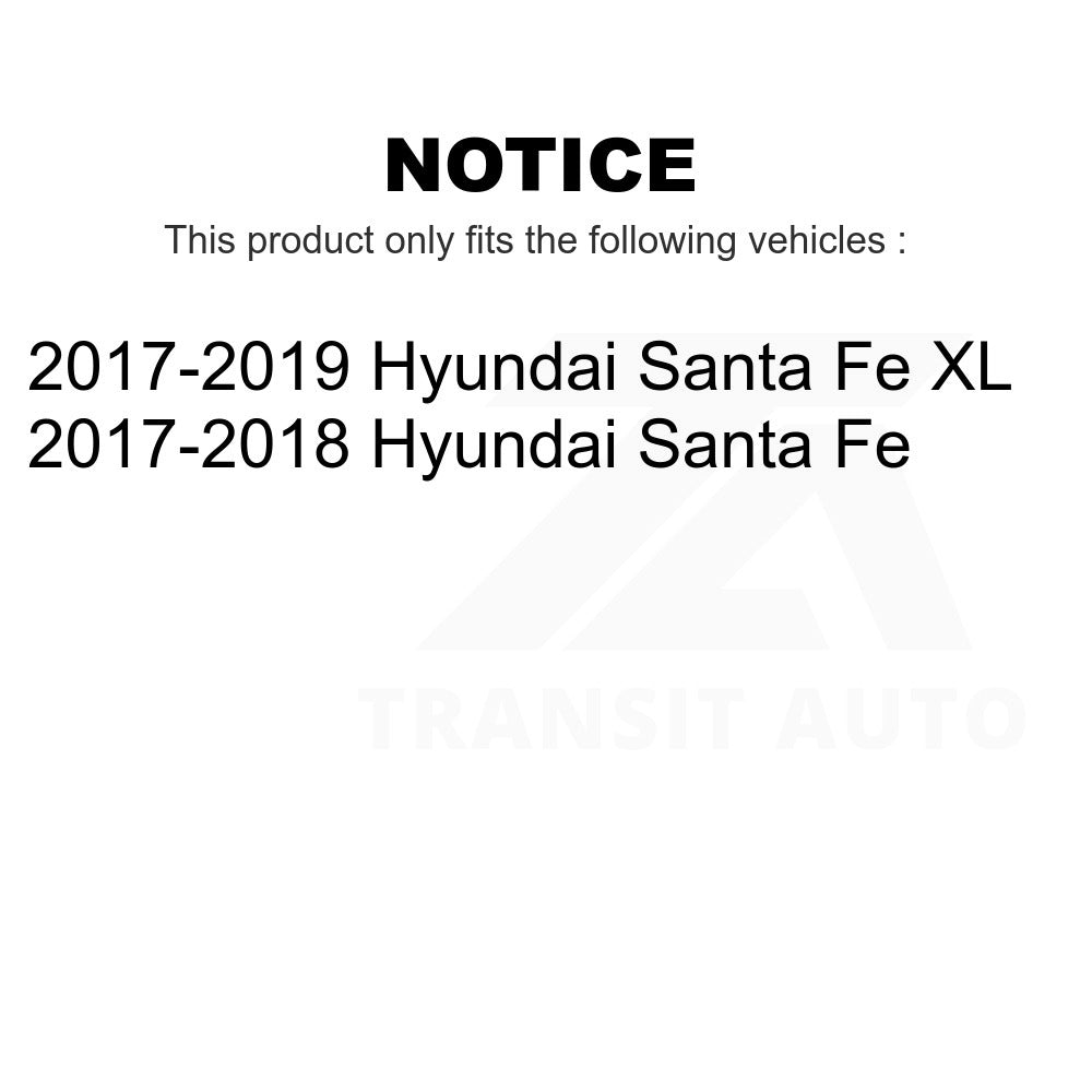 Front Disc Brake Rotors And Ceramic Pads Kit For Hyundai Santa Fe XL