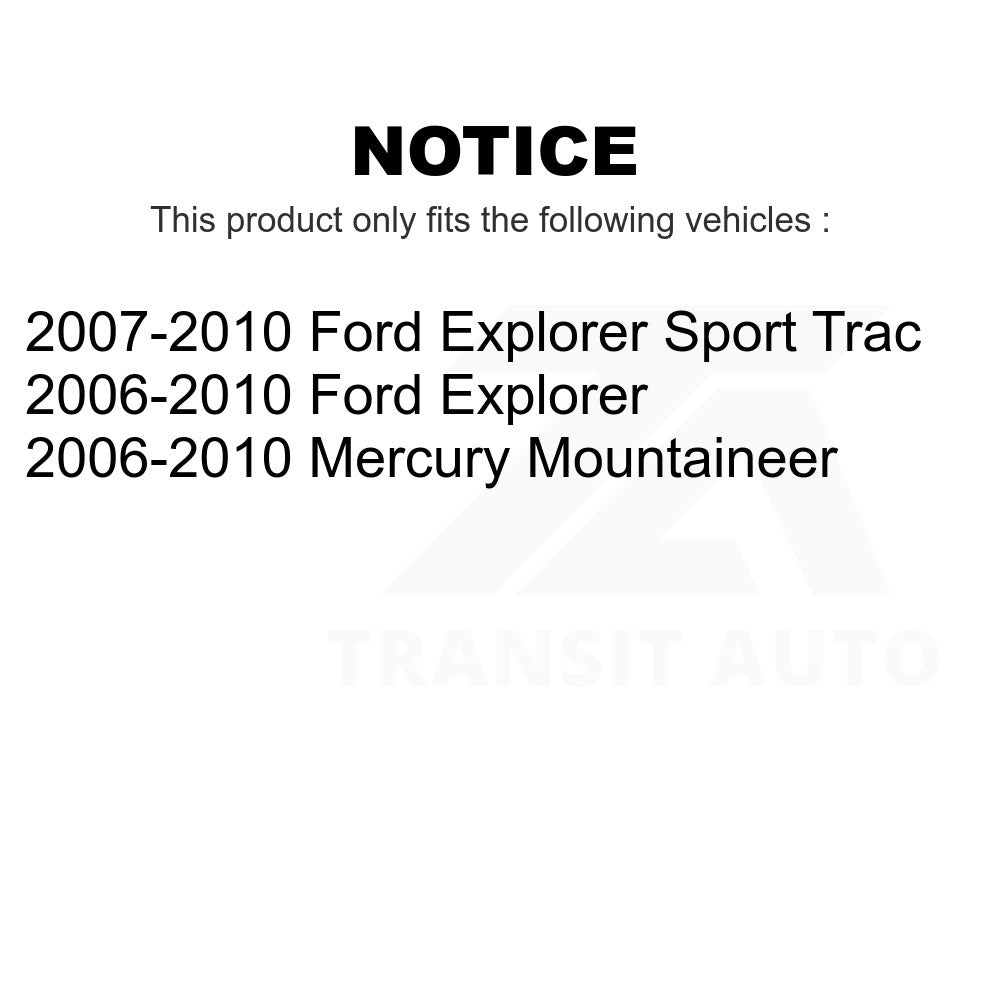 Front Disc Brake Rotors And Ceramic Pad Kit For Ford Explorer Sport Trac Mercury