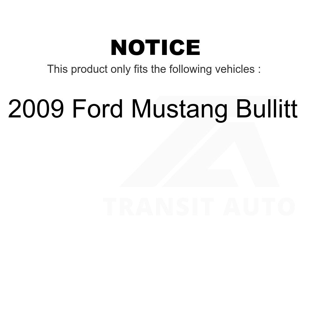 Front Disc Brake Rotors And Ceramic Pads Kit For 2009 Ford Mustang Bullitt
