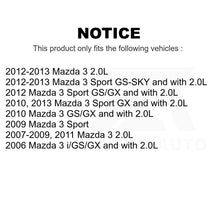 Charger l&#39;image dans la galerie, Front Rear Disc Brake Rotors And Ceramic Pads Kit For Mazda 3 Sport